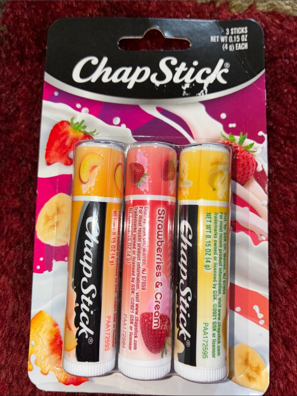 3-Pack Lip Balm - Yellow & Pink